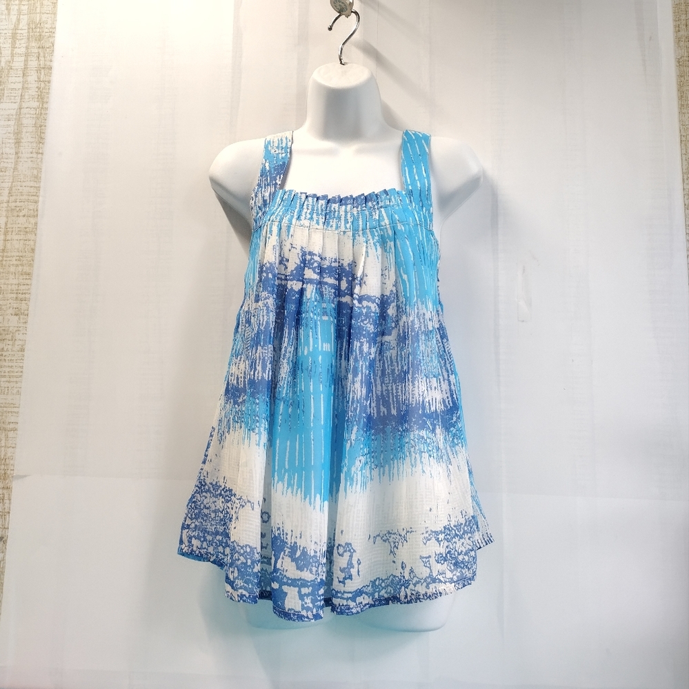 NWT Timing Women's Relaxed Lined Top Tunic Semi-Sheer Size S